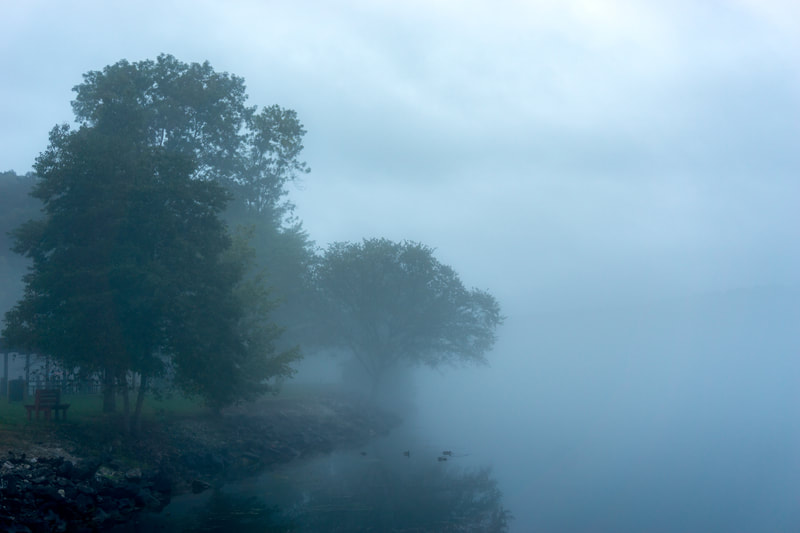 Oak Ridge Tennessee, Foggy Morning on the Clinch River 