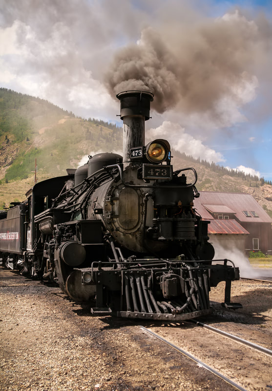Vintage Steam Train - Durango Colorado